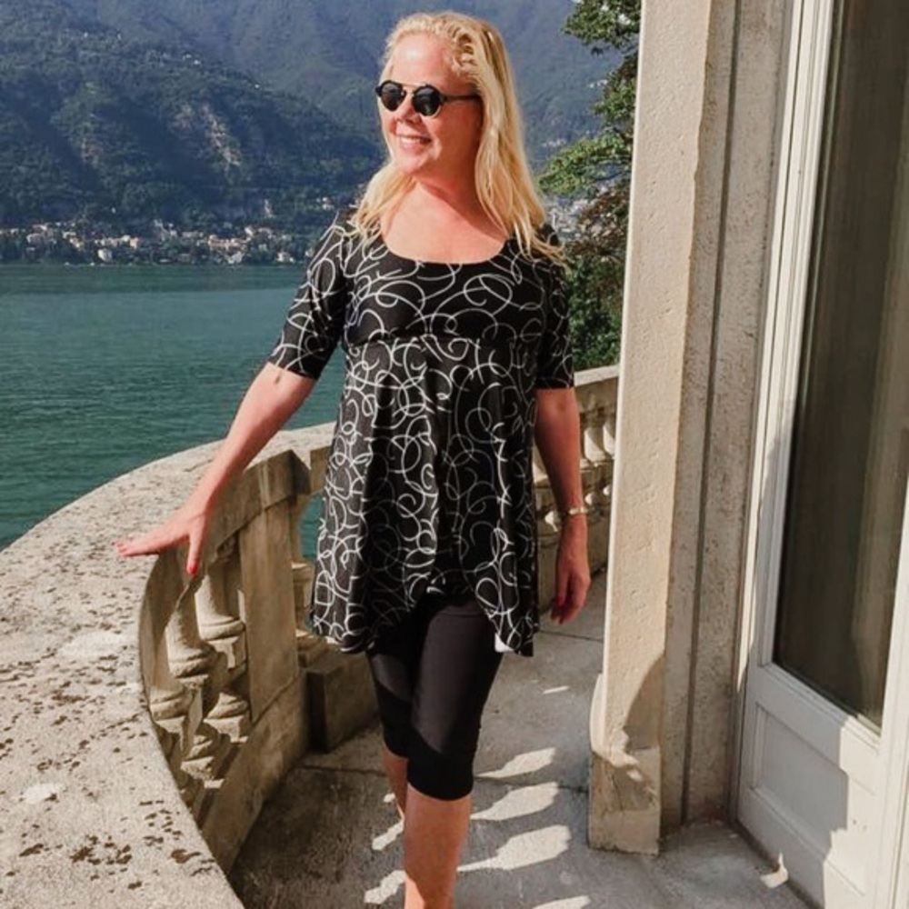 The Swim Dress is a full-coverage swimsuit XL (18/20)